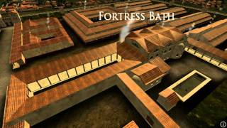 Animation of ancient Roman Fort in Caerleon Wales [upl. by Anitselec]