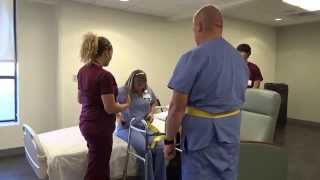 Physical Therapy Transfer Training  How To Transfer From Wheelchair To Bed [upl. by Relda]