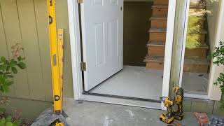 Jeld Wen Front Door Installation  Really crappy products and craftsmanship PART 1 [upl. by Noreik28]