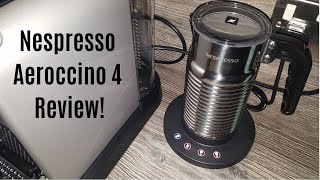 Nespresso Aeroccino 4 Milk Frother Review  Worth upgrading from the Aeroccino 3 [upl. by Nivlak]