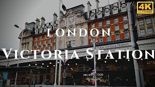 London Victoria Station Walk Through England 4K [upl. by Alrich727]