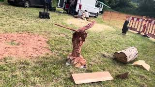 A fabulous range of wooden sculpture at Caerleon festival 2024 [upl. by Terena]