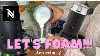 How To Foam Milk With Aeroccino 3 Make Coffee With Foam Tips amp Tricks  Easy Foamed Latte Recipe [upl. by Lukas722]