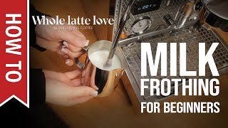 How To Milk Frothing for Beginners 5 Tips [upl. by Noryd228]